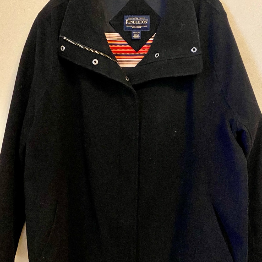 Pendleton Women's Classic Black Pea Coat